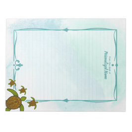 Bloco De Notas Sammy Sea Turtle Lined