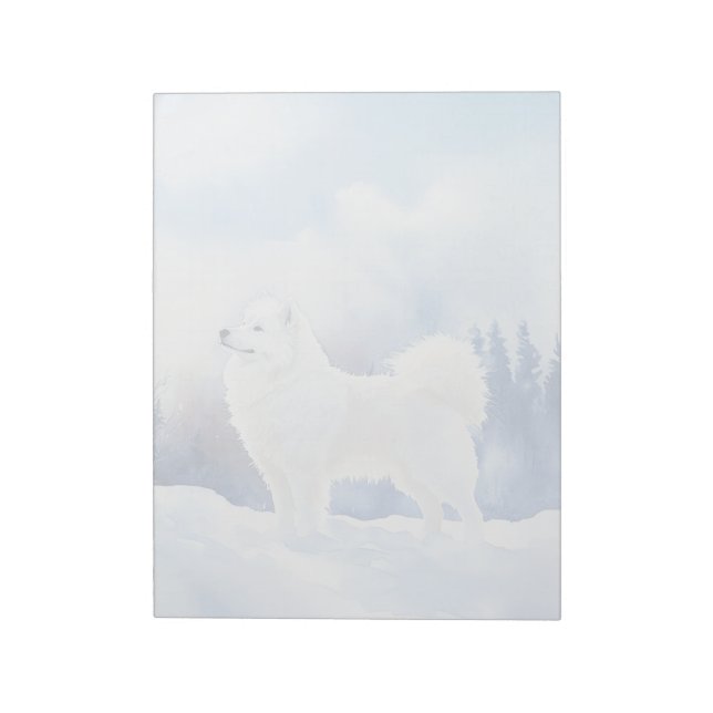 Bloco De Notas Samoyed - Notepad de 11" x 8,5" (Invertido)