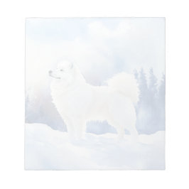 Bloco De Notas Samoyed - Notepad De 5,5" x 6"