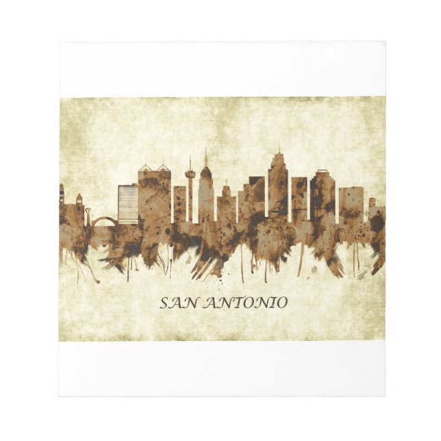 Bloco De Notas San Antonio Texas Cityscape (Frente)