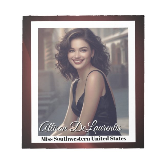 Bloco De Notas Sangria Shine Pageant - Pad Autografado (Frente)