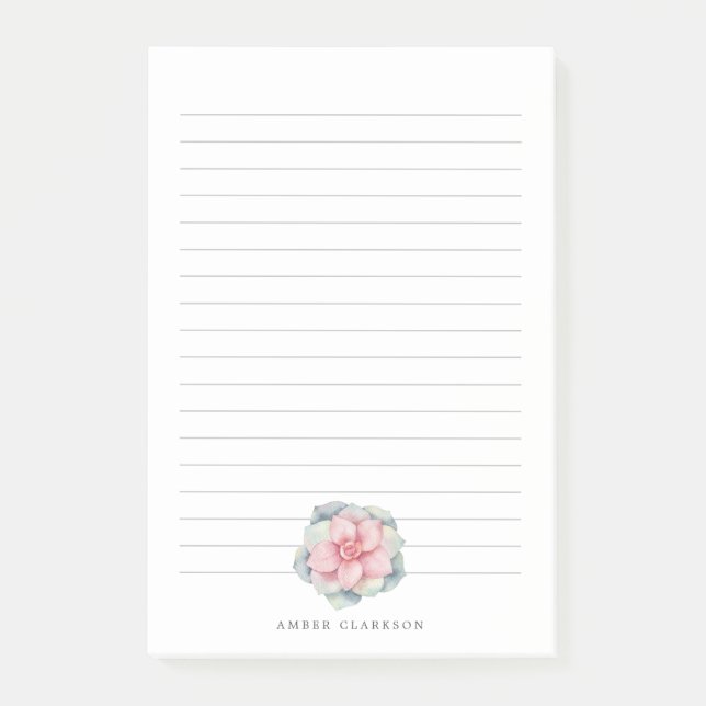 Bloco De Notas Sangue da Flor do Deserto| Curvas De Suculência (Frente)