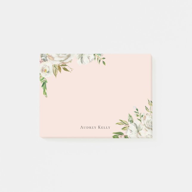 Bloco De Notas Sangue Dourado Personalizado Monograma (Frente)