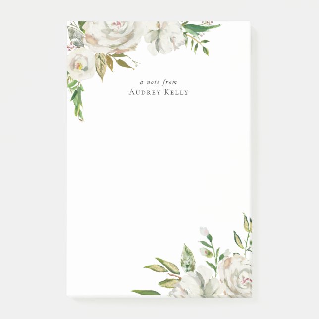 Bloco De Notas Sangue Dourado Personalizado Monograma (Frente)