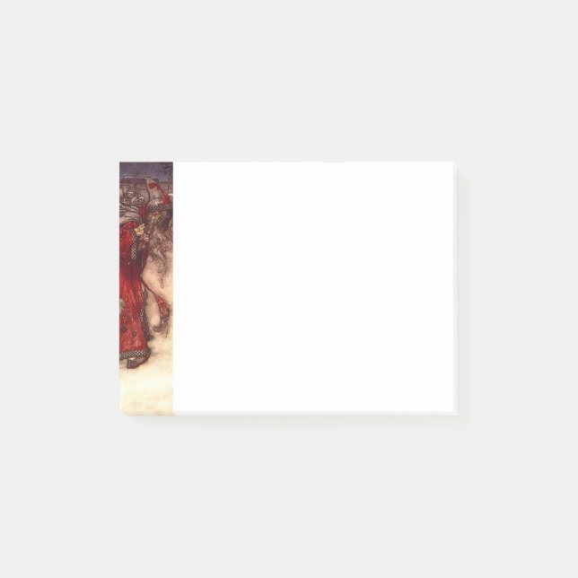 Bloco De Notas Santa Claus Arthur Rackham (Frente)