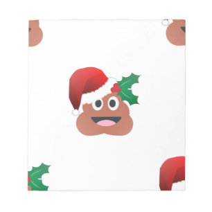 Bloco De Notas santa claus poop emoji