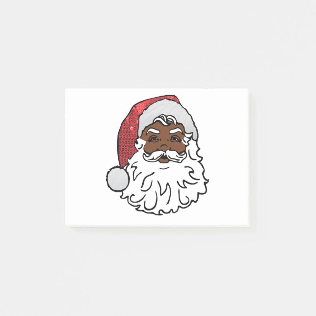 Bloco De Notas santa claus preto sequestrado (Frente)