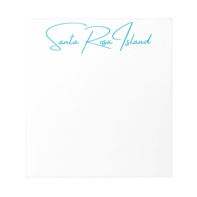 Bloco De Notas Santa Rosa Island Notepad (Frente)