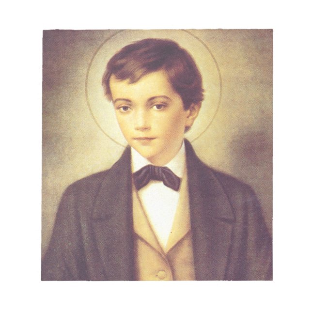 Bloco De Notas Santo Dominic Savio estudante de John Bosco (Frente)