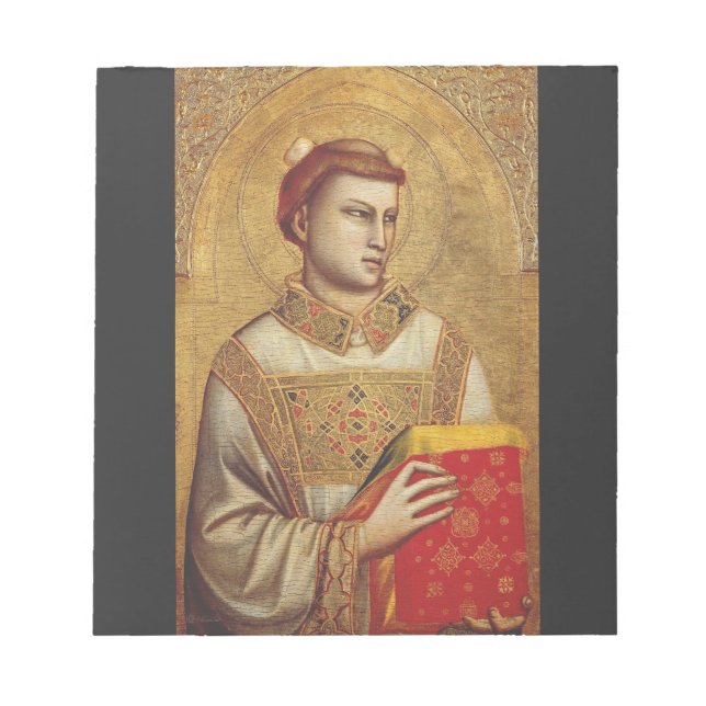 Bloco De Notas Santo Estêvão por Giotto (Frente)