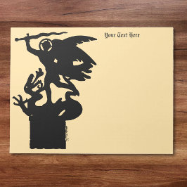 Bloco De Notas Santo Michael e Dragon