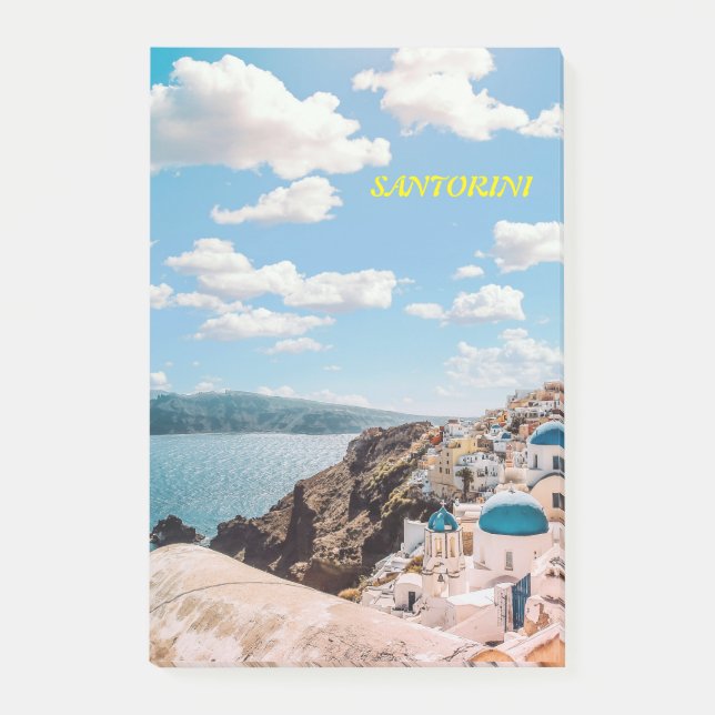 Bloco De Notas Santorini, Grécia Beach House (Frente)