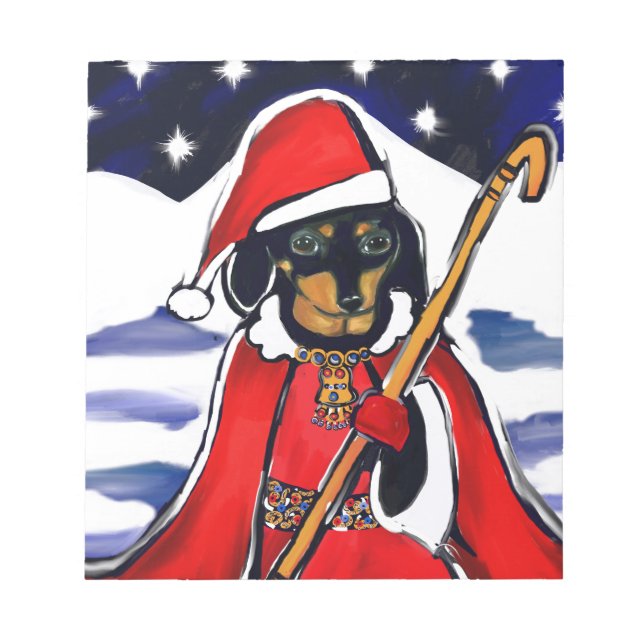 BLOCO DE NOTAS SANTOSÁO DACHSHUND (Frente)
