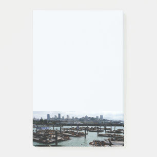 Bloco De Notas São Francisco e Pier 39 Sea Lions City Skyline