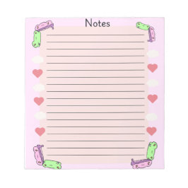 Bloco De Notas Sapo valentine redondo e redondo