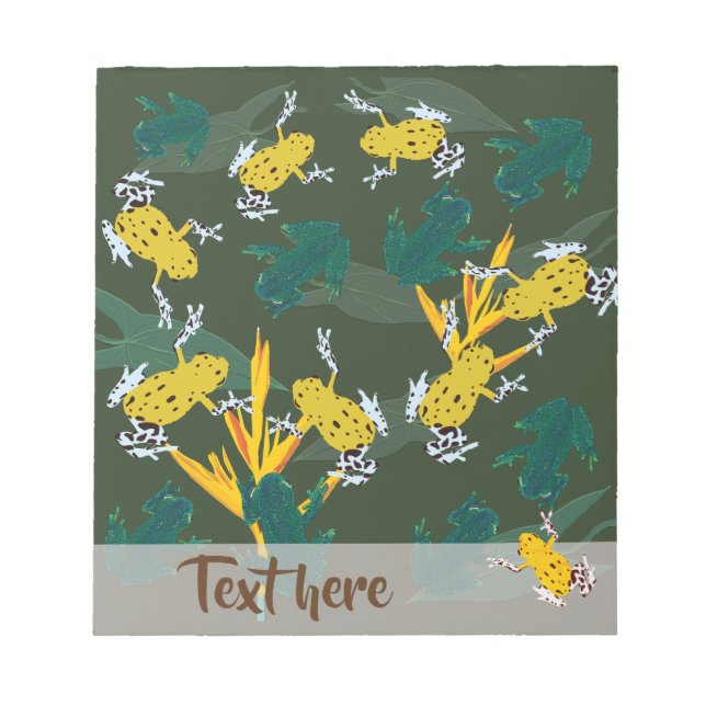 Bloco De Notas Sapos tropicais (Frente)