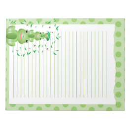 Bloco De Notas Sapos Verdes Animais De Floresta Pontilhados