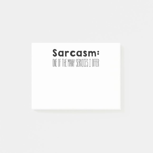 Bloco De Notas sarcasm (Frente)