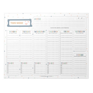 Bloco De Notas Sarcástico "This Weekly" Planejador Semanal Cotaçõ