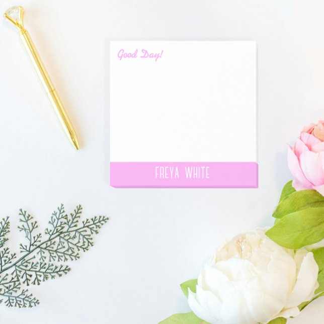 Bloco De Notas Saudação de Bom Dia (Criador carregado)