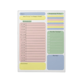 Bloco De Notas Schedule To Do Planner Checklist Organising Notes