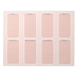 Bloco De Notas Schedule To Do Planner Checklist Organising Notes