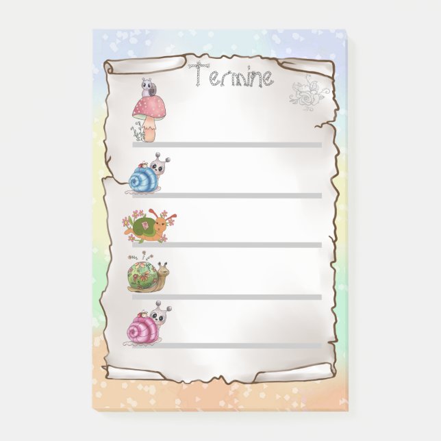 Bloco De Notas Schnecken  (Frente)