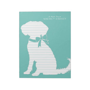 Bloco De Notas Schnoodle Dog Puppy