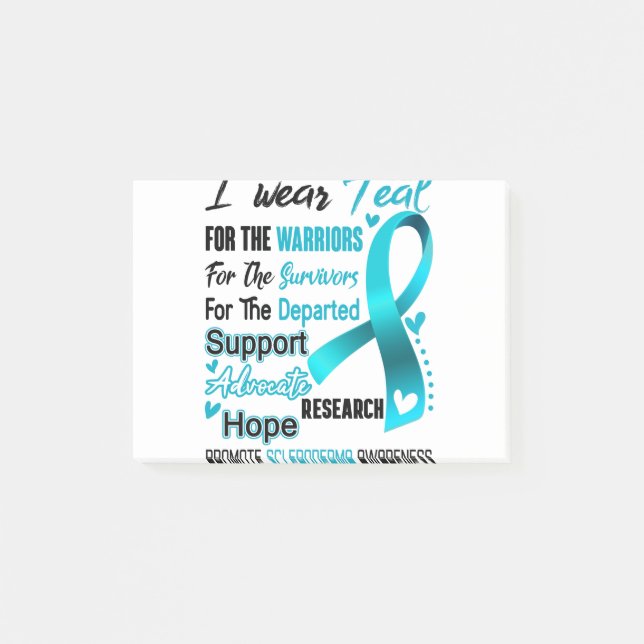 Bloco De Notas Scleroderma Awareness Month Ribbon Gifts (Frente)