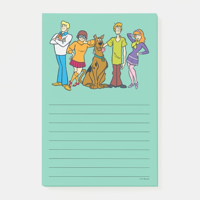 Bloco De Notas Scooby-Doo | Gang 14 Mystery Inc (Frente)