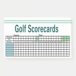 Bloco De Notas Scorecards de Golf