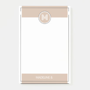 Bloco De Notas Script de Tipografia Minimalista de Chic Moderno P