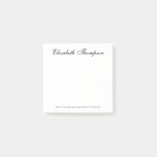 Bloco De Notas Script Elegante