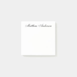 Bloco De Notas Script Elegante