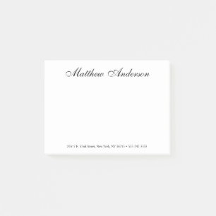 Bloco De Notas Script Elegante