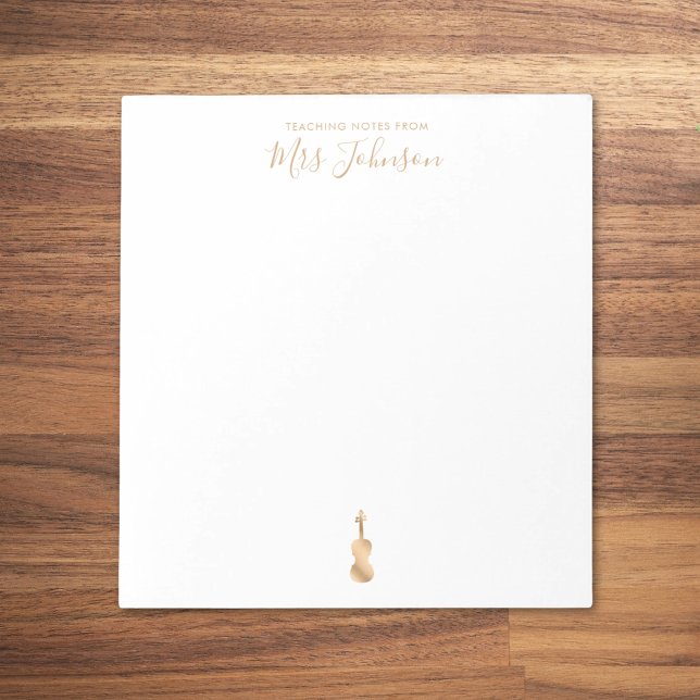 Bloco De Notas Script Elegante de Notas de Ensino de Professores  (Criador carregado)