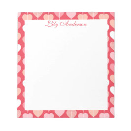 Bloco De Notas Script Floral 