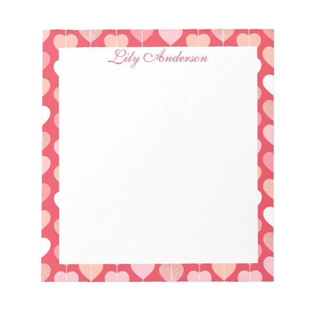 Bloco De Notas Script Floral  (Frente)