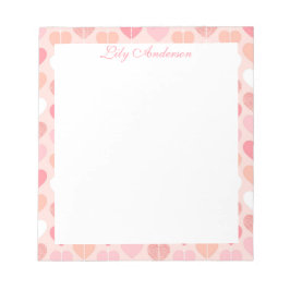 Bloco De Notas Script Floral 