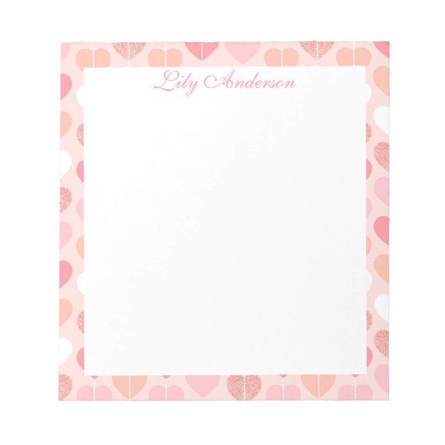 Bloco De Notas Script Floral  (Frente)