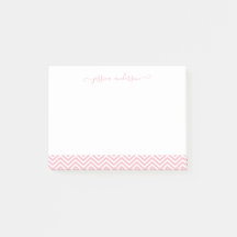 Script Girly Chevron Branco Cor-de-Rosa Blush Mode