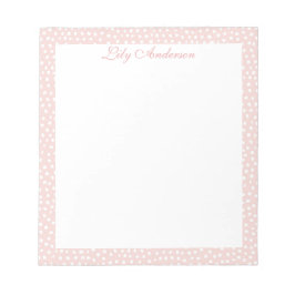 Bloco De Notas Script Mini pintou Salmão