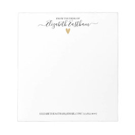 Bloco De Notas Script moderno da mesa do Notepad