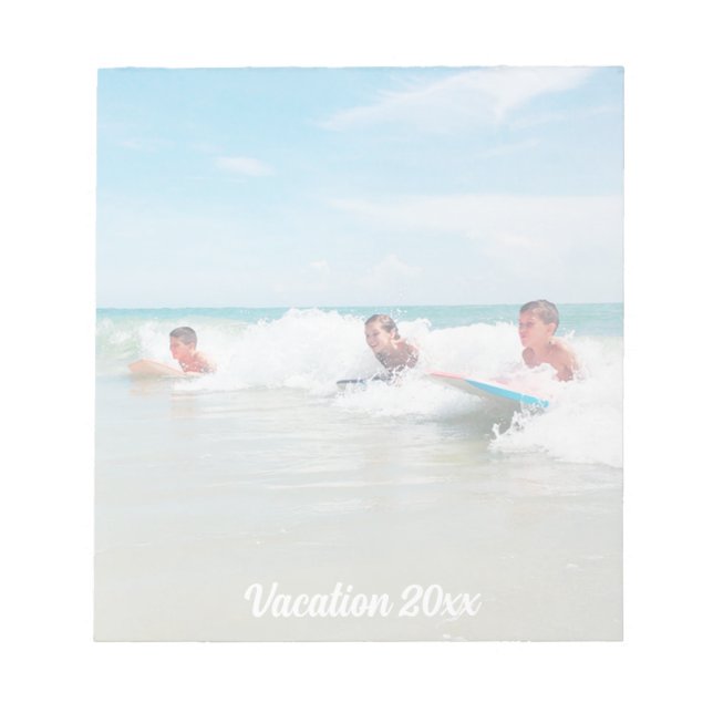 Bloco De Notas Script Moderno + Foto (Frente)