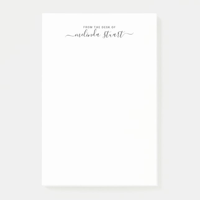 Bloco De Notas Script Moderno Profissional (Frente)