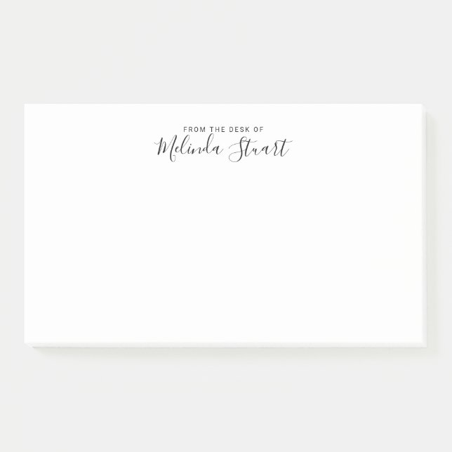 Bloco De Notas Script Moderno Profissional (Frente)