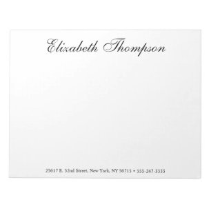 Bloco De Notas Script monograma