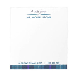 Bloco De Notas Script Personalizado Do Nome Email Tel Xadrez Tart