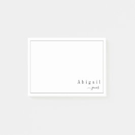 Bloco De Notas Script Simples - Papel de Carta Personalizado Mode