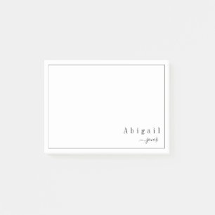 Bloco De Notas Script Simples - Papel de Carta Personalizado Mode